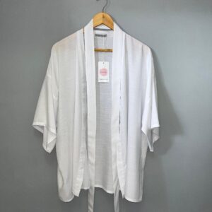 Coleção Colors: Kimono Peônia branco