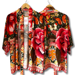 Kimono Peônia garden