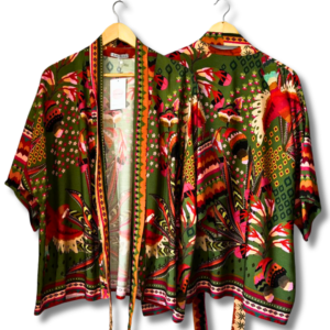 Kimono Peônia tropical