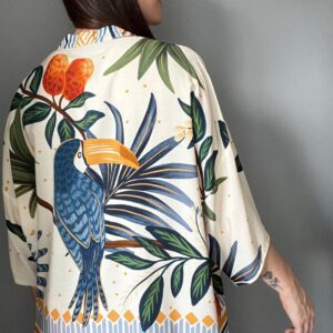 Kimono Peônia pantanal