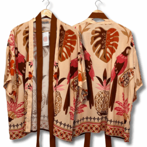 Kimono Peônia flor de sol