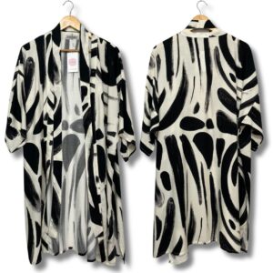 Kimono Jasmim abstrata