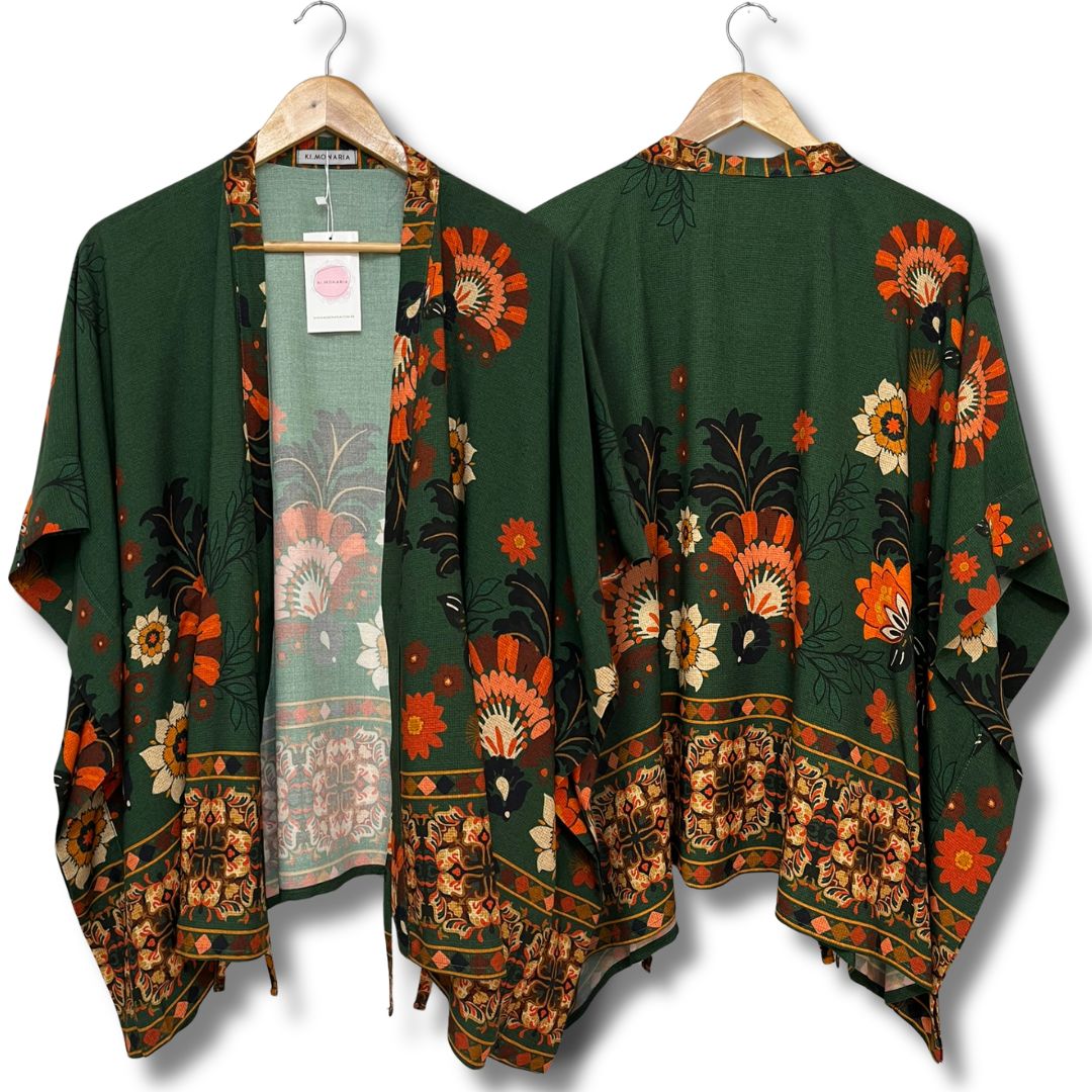 Edição Limitada: Kimono Magnólia flora pantaneira