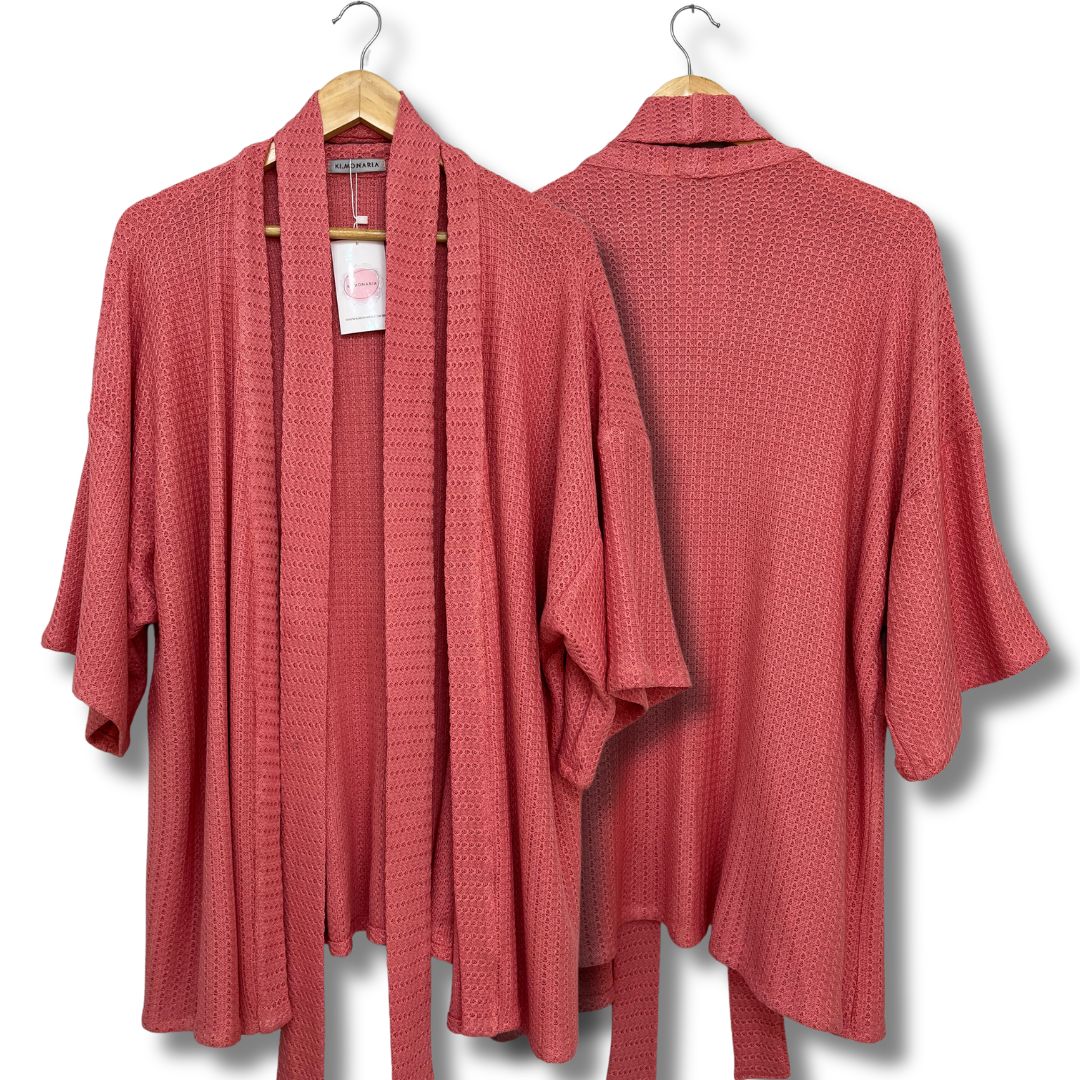 Coleção de inverno: Kimono Tricô orquidea