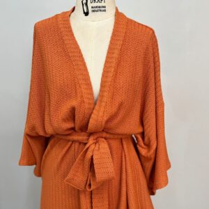 Coleção de inverno: Kimono Tricô tangerina