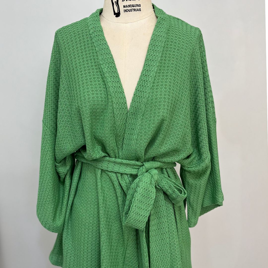 Coleção de inverno: Kimono Tricô esmeralda - Imagem 2