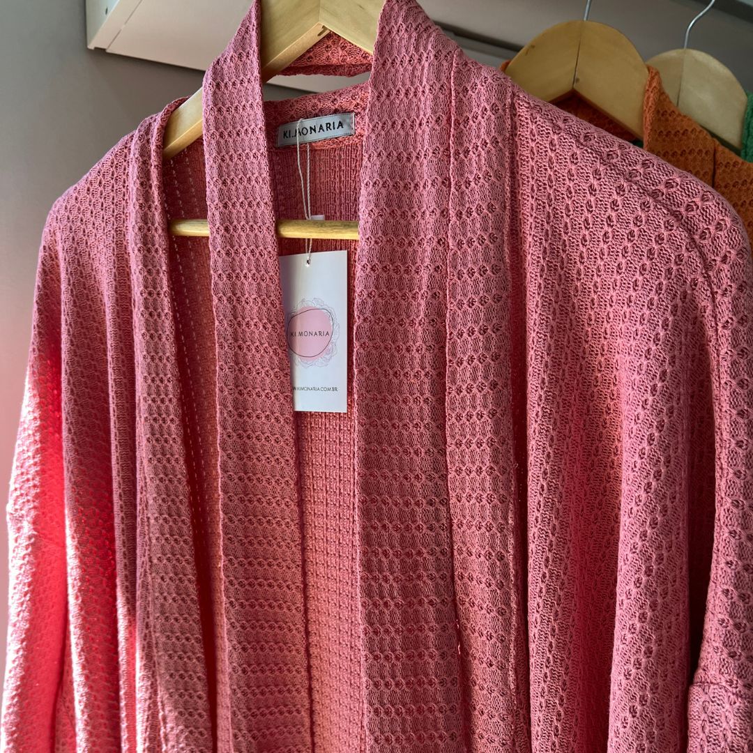 Coleção de inverno: Kimono Tricô orquidea - Imagem 3